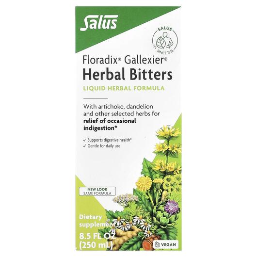 Основне фото товара Floradix Gallexier Herbal, Підтримка травлення, 250 мл