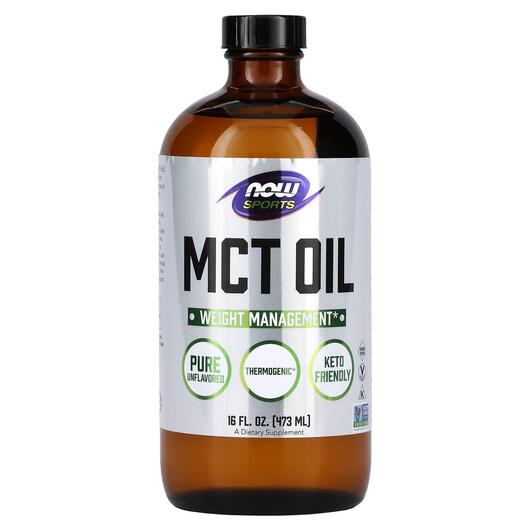 Основне фото товара NOW, Sports MCT Oil, МСТ Олія без смаку, 473 мл