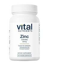Zinc citrate 30 mg Цинк Цитрат Vital Nutrients