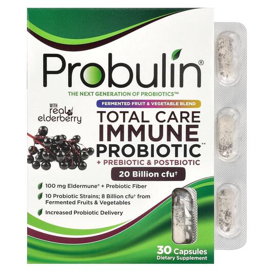 Основне фото товара Total Care Immune Probiotic + Prebiotic, Підтримка імунітету, 30 