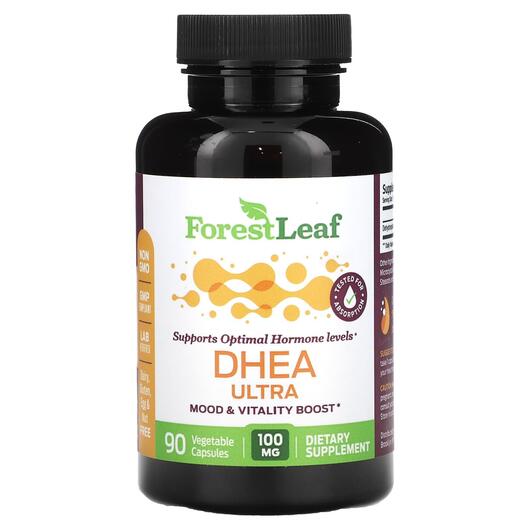 Основне фото товара Forest Leaf, DHEA Ultra 100 mg, Дегідроепіандростерон, 90 капсул