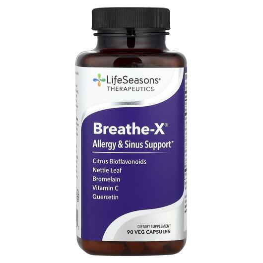 Основне фото товара Breathe-X Allergy, Підтримка носових пазух, 90 капсул