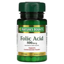 Folic Acid 800 mcg Фолиевая кислота 800 мкг Nature's