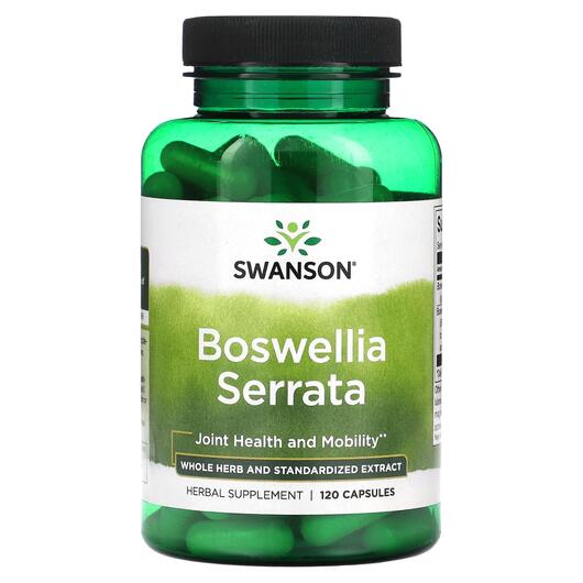 Основне фото товара Swanson, Boswellia Serrata, Босвелія, 120 капсул