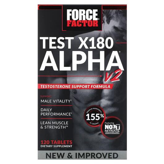 Основне фото товара Test X180 Alpha V2, Бустер Тестостерону, 120 таблеток