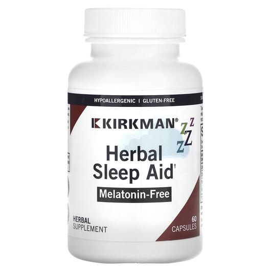 Основне фото товара Herbal Sleep Aid Melatonin-Free, Підтримка сну, 60 капсул