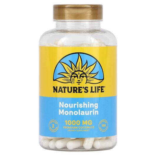 Основне фото товара Nourishing Monolaurin 1000 mg, Монолаурин, 180 капсул