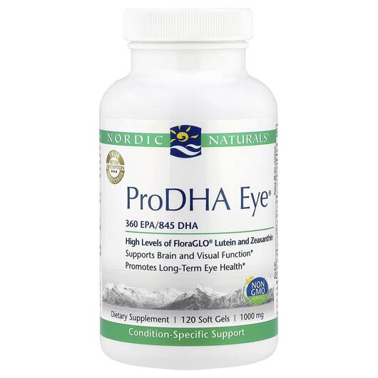 Основне фото товара Nordic Naturals, ProDHA Eye, Омега 3, 120 капсул
