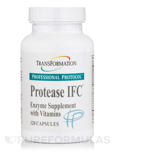 Основне фото товара Transformation Enzymes, Protease IFC, Ферменти, 120 капсул