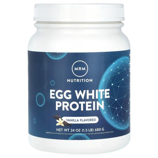 Основне фото товара MRM, Natural Egg White Protein Vanilla, Яєчний Протеїн, 680 г