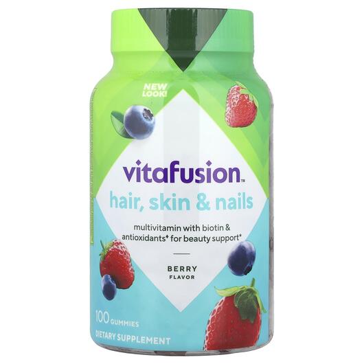 Основне фото товара VitaFusion, Gorgeous Hair Skin & Nails, Вітаміни, 100 цукерок