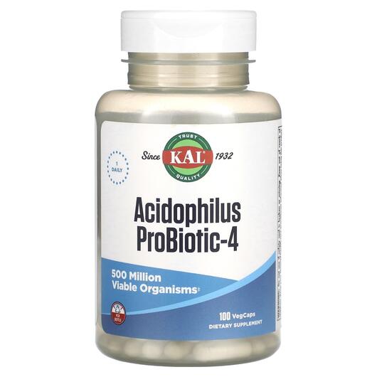 Основне фото товара Acidophilus Probiotic-4, Лактобактерії Ацидофілус, 100 капсул