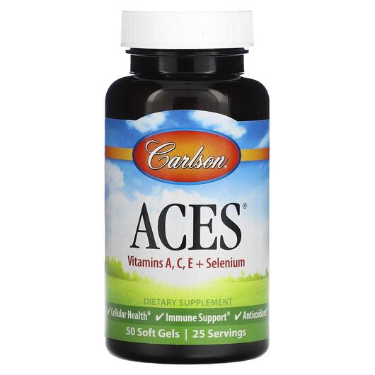 Основне фото товара ACES Vitamins A C E + Selenium, Вітамін А Ретінол, 50 капсул