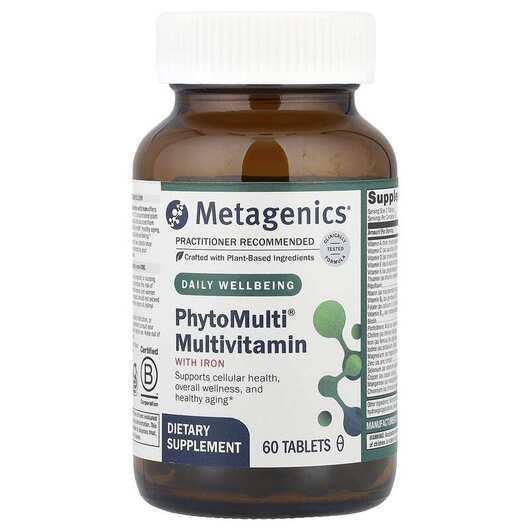 Основне фото товара Metagenics, PhytoMulti with Iron, Мультивітаміни, 60 таблеток