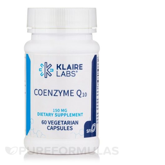 Основне фото товара Klaire Labs, Coenzyme Q10 150 mg, Коензим CoQ10, 60 капсул
