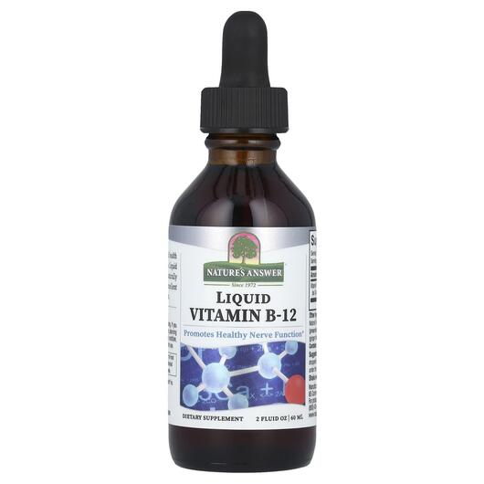 Основне фото товара Liquid Vitamin B-12 with Natural Flavors, Рідкий B12, 60 мл