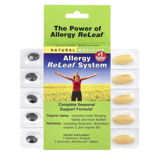 Основне фото товара Herbs Etc., Allergy ReLeaf System, Підтримка алергії, 5 капсул