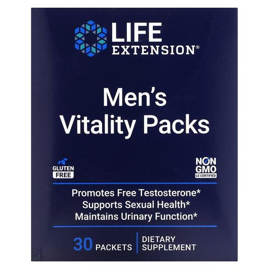 Основне фото товара Life Extension, Men's Vitality Packs, Підтримка Лібідо, 30 ш