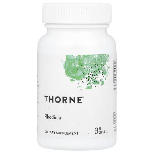Основне фото товара Thorne, Rhodiola 60, Rhodiola, 60 капсул
