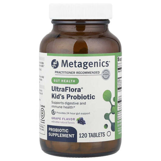 Основне фото товара UltraFlora Kid's Probiotic, Пробіотики для дітей, 120 таблет