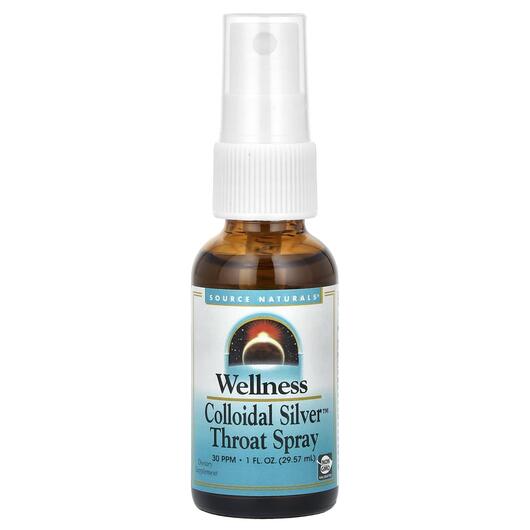 Основне фото товара Wellness Colloidal Silver Throat Spray, Срібло, 29.57 мл