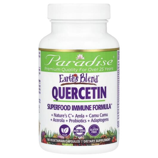 Основне фото товара Earth's Blend Quercetin Superfood Immune Formula, Кверцетин,