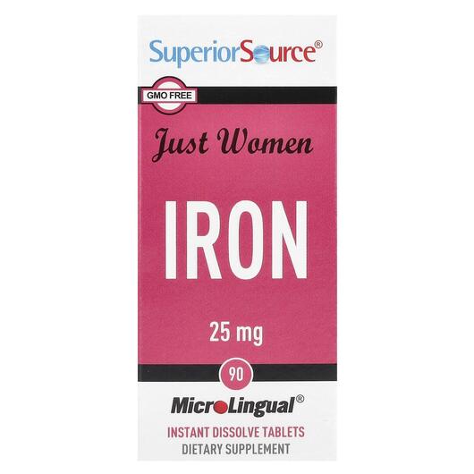 Основне фото товара Just Women Iron 25, Залізо, 90 Microlingual Instant Dissolve Tabl