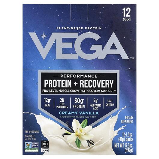 Основне фото товара Sport Plant-Based Premium Protein Vanilla 41 g Each, Протеїн, 12 