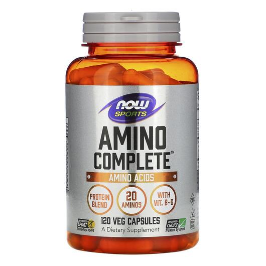 Основне фото товара NOW, Amino Complete Amino Acids, Комплекс Амінокислот, 120 капсул