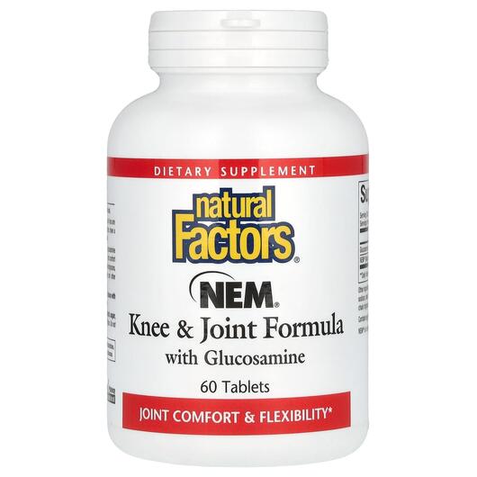 Основне фото товара NEM Knee & Joint Formula, Глюкозамін Хондроітин, 60 таблеток