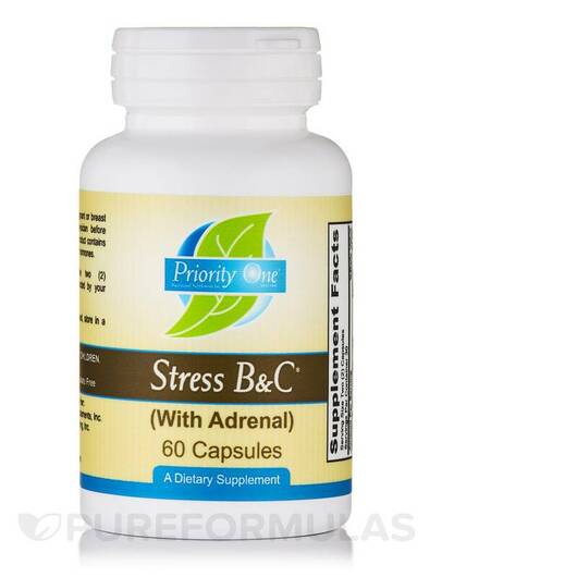 Основне фото товара Stress B & C with Adrenal, Підтримка наднирників, 60 капсул