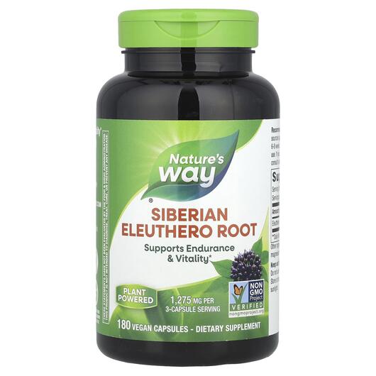 Основне фото товара Siberian Eleuthero 425 mg, Елеутеро 425 мг, 180 капсул