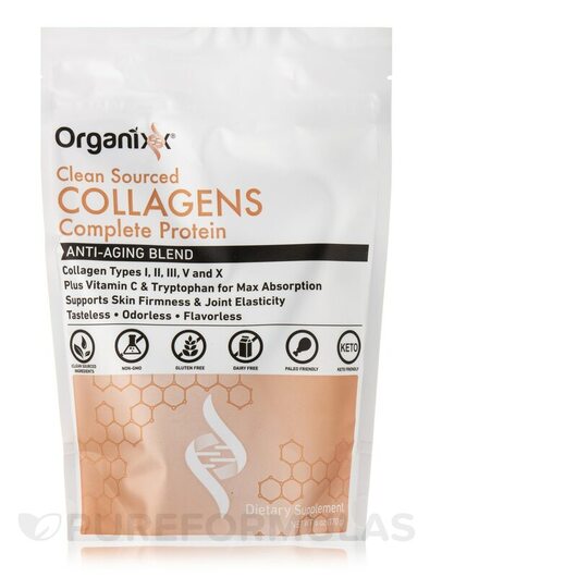 Основне фото товара Organixx, Clean Sourced Collagens, Колаген, 170 г