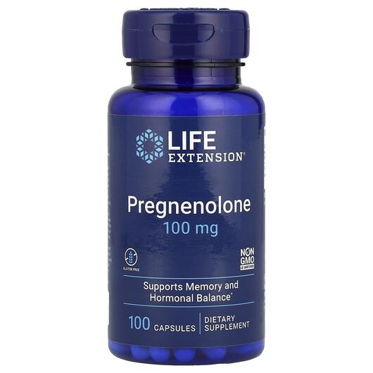 Основне фото товара Pregnenolone 100 mg, Прегненолон 100 мг, 100 капсул