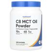 Nutricost, C8 MCT Oil Powder Unflavored, МСТ Тригліцериди, 454 г