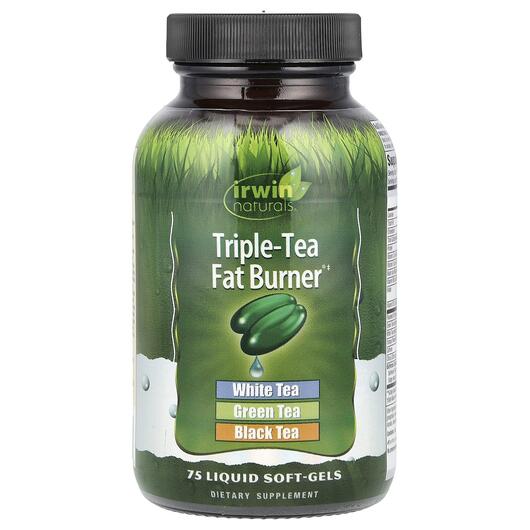 Основне фото товара Triple-Tea Fat Burner, Жироспалювачі, 75 Liquid Softgels