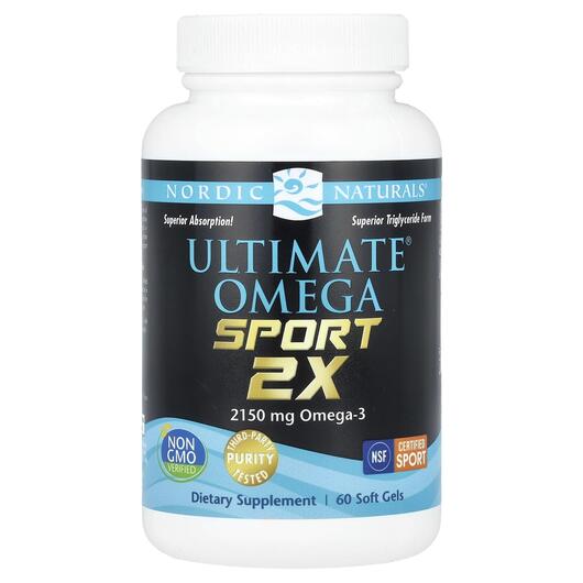 Основне фото товара Ultimate Omega Sport 2x 1075 mg, Омега 3, 60 капсул