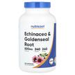 Фото товару Echinacea & Goldenseal Root 500 mg, Ехінацея, 240 капсул