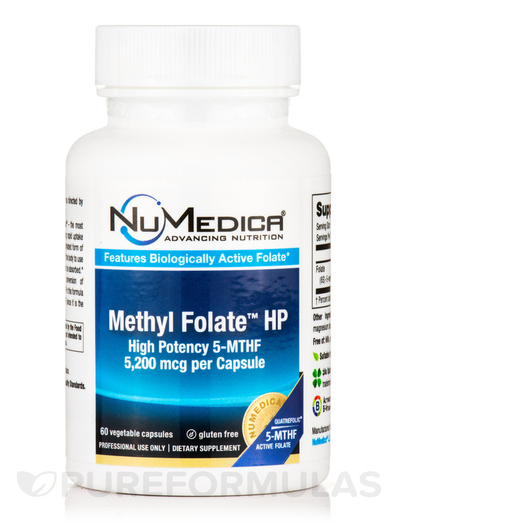Основне фото товара NuMedica, Methyl Folate HP, Метилфолат, 60 капсул
