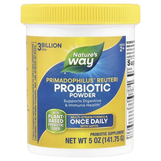 Основное фото товара Лактобактерии Реутери, Reuteri Probiotic Powder, 141.75 г