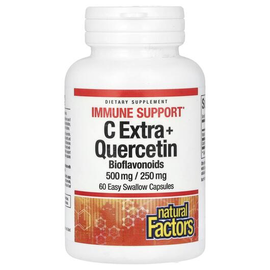 Основне фото товара C Extra + Quercetin, Вітамін C Аскорбінова кислота, 60 капсул