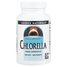 Хлорела 500 мг Chlorella 500 mg 200 Source Naturals