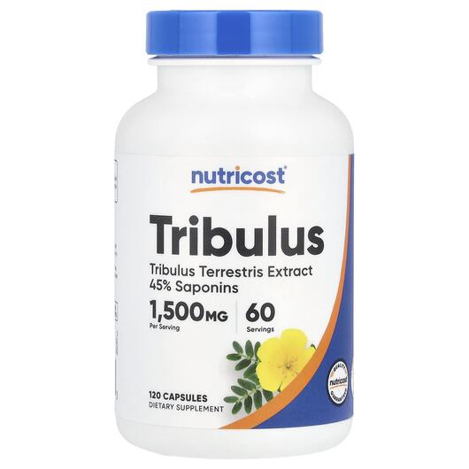 Основне фото товара Nutricost, Tribulus 1500 mg, Трибулус, 120 капсул