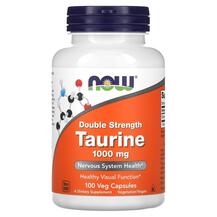 Double Strength Taurine 1000 mg Таурин NOW