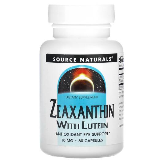 Основне фото товара Zeaxanthin with Lutein, Зеаксантин з лютеином 10 мг, 60 капсул