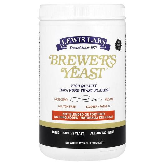 Основне фото товара Lewis Labs, Brewer's Yeast, Пивні дріжджі, 350 г