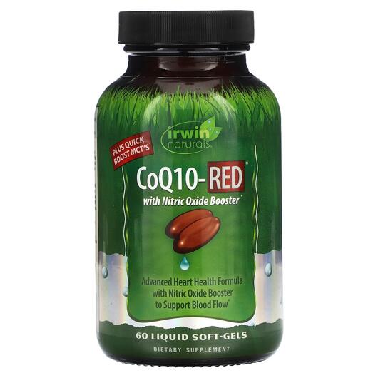 Основне фото товара Irwin Naturals, CoQ10-Red, Коензим CoQ10, 60 капсул