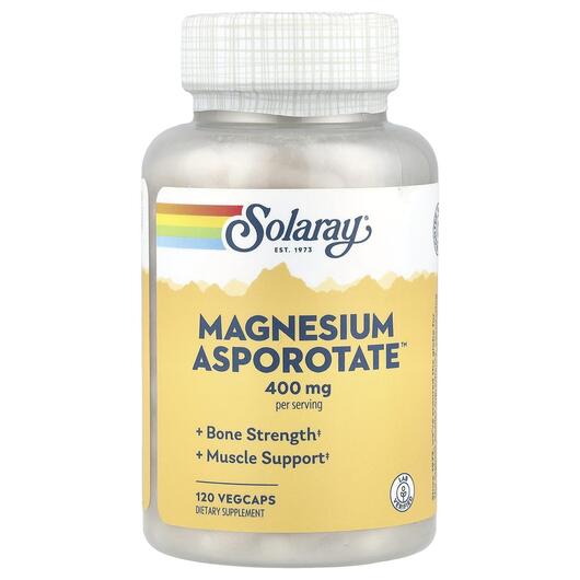 Основне фото товара Magnesium Asporotate 400 mg, Магній Аспорат 400 мг, 120 капсул