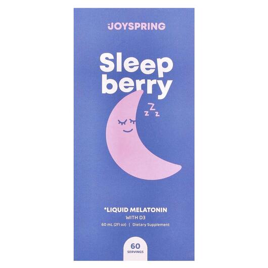Основне фото товара Joy Spring, SleepBerry, Мелатонін, 60 мл