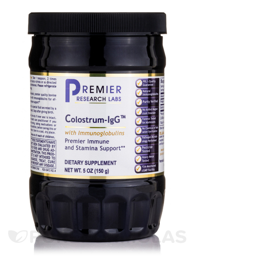 Основне фото товара Premier Research Labs, Colostrum-IgG, Колострум, 150 г